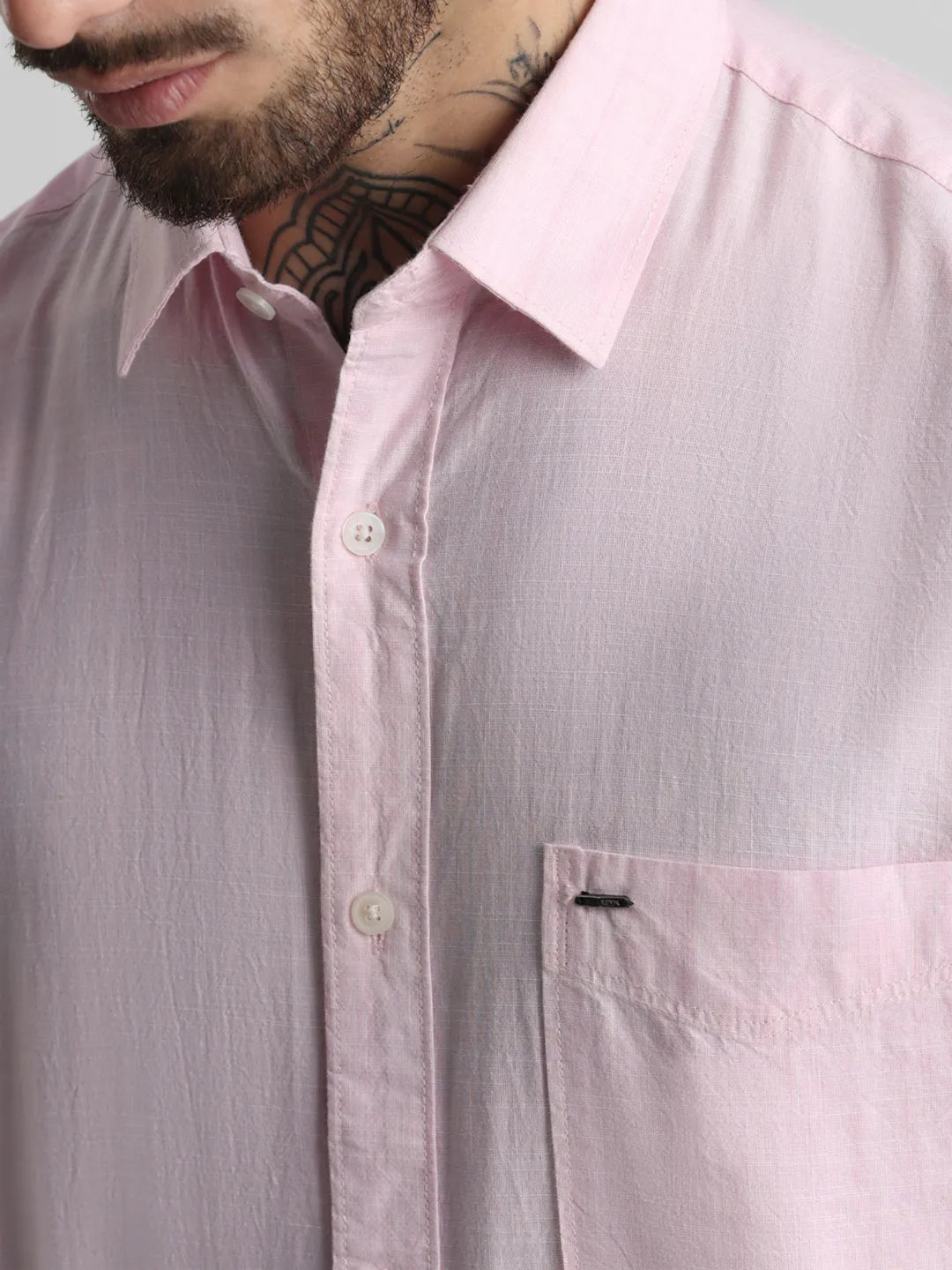 Pink Solid Shirt