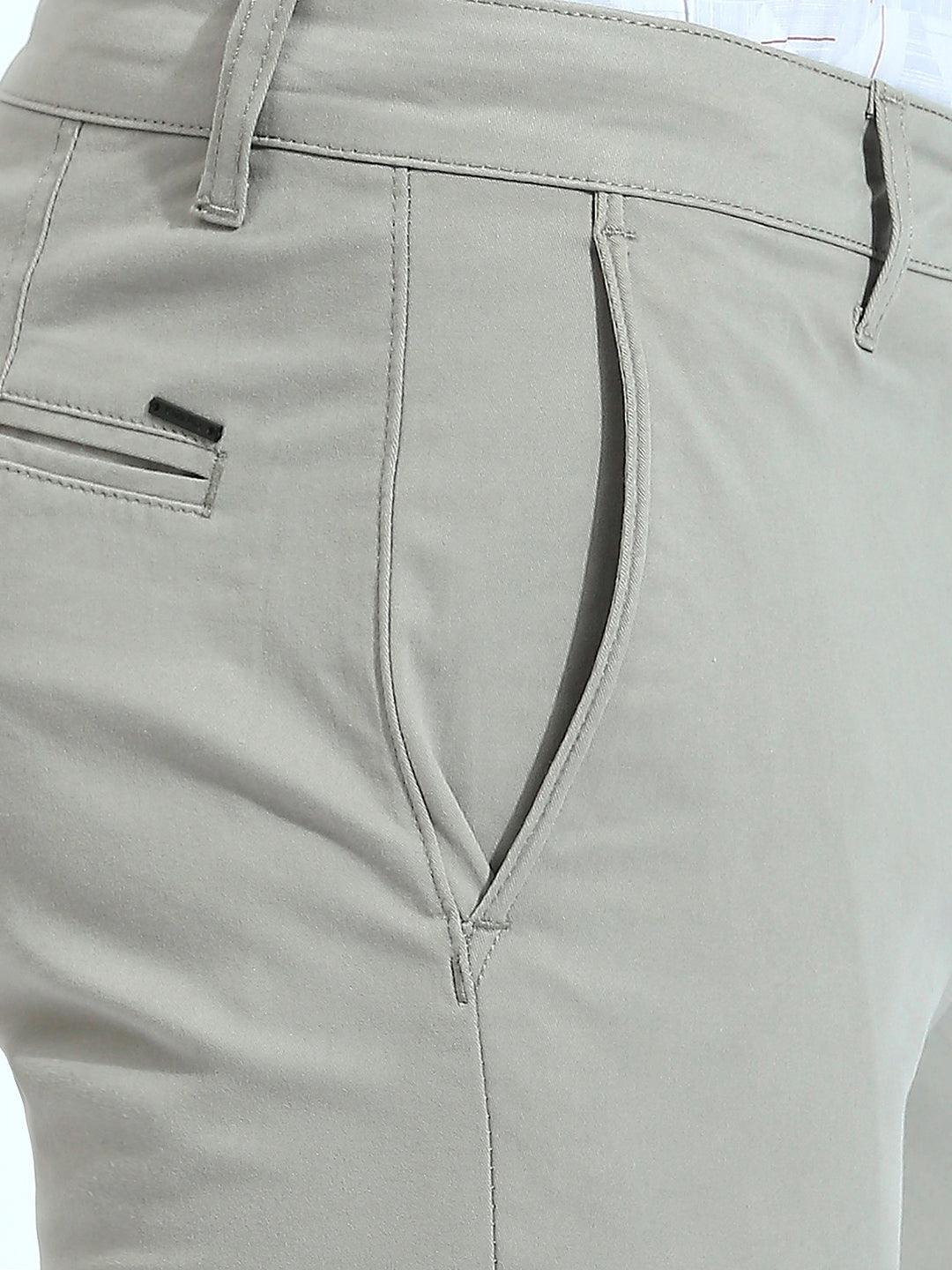 Gray Tapered Narrow Fit Chino Pants