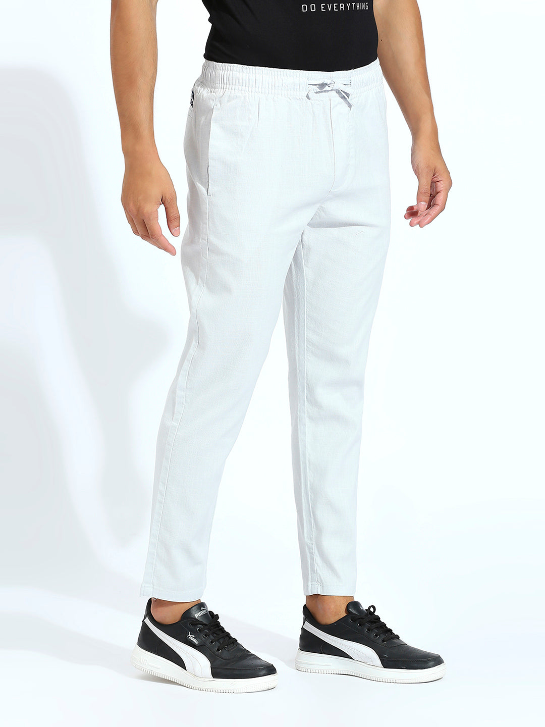 Light Grey Tapered Narrow Fit trouser pant