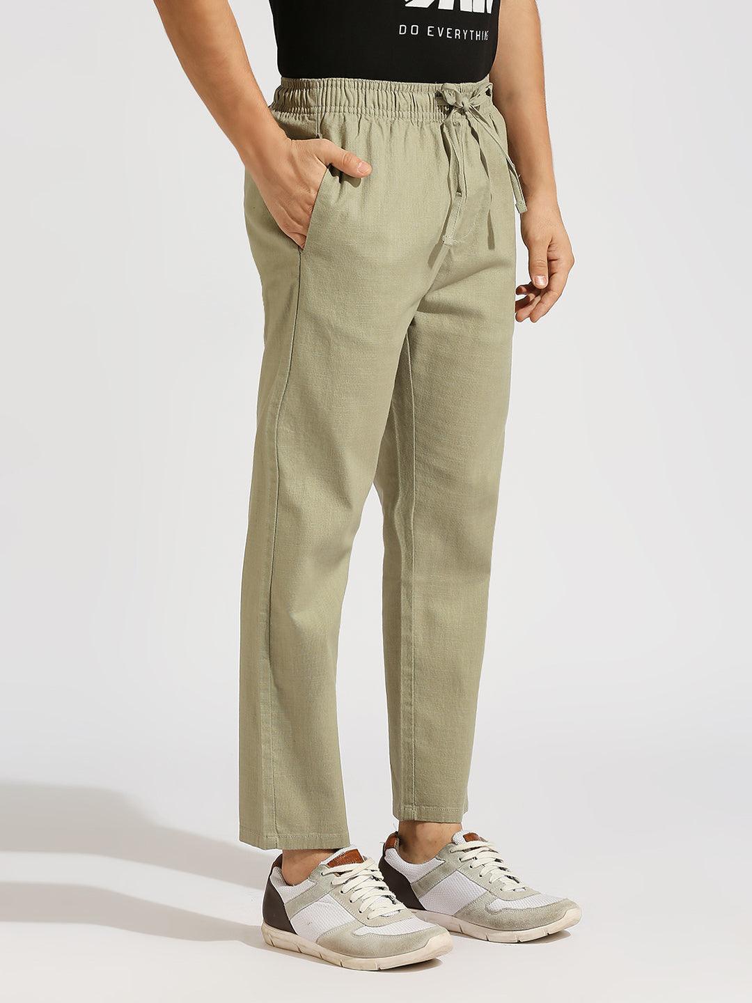 Khaki Green Tapered Fit All Day Pants
