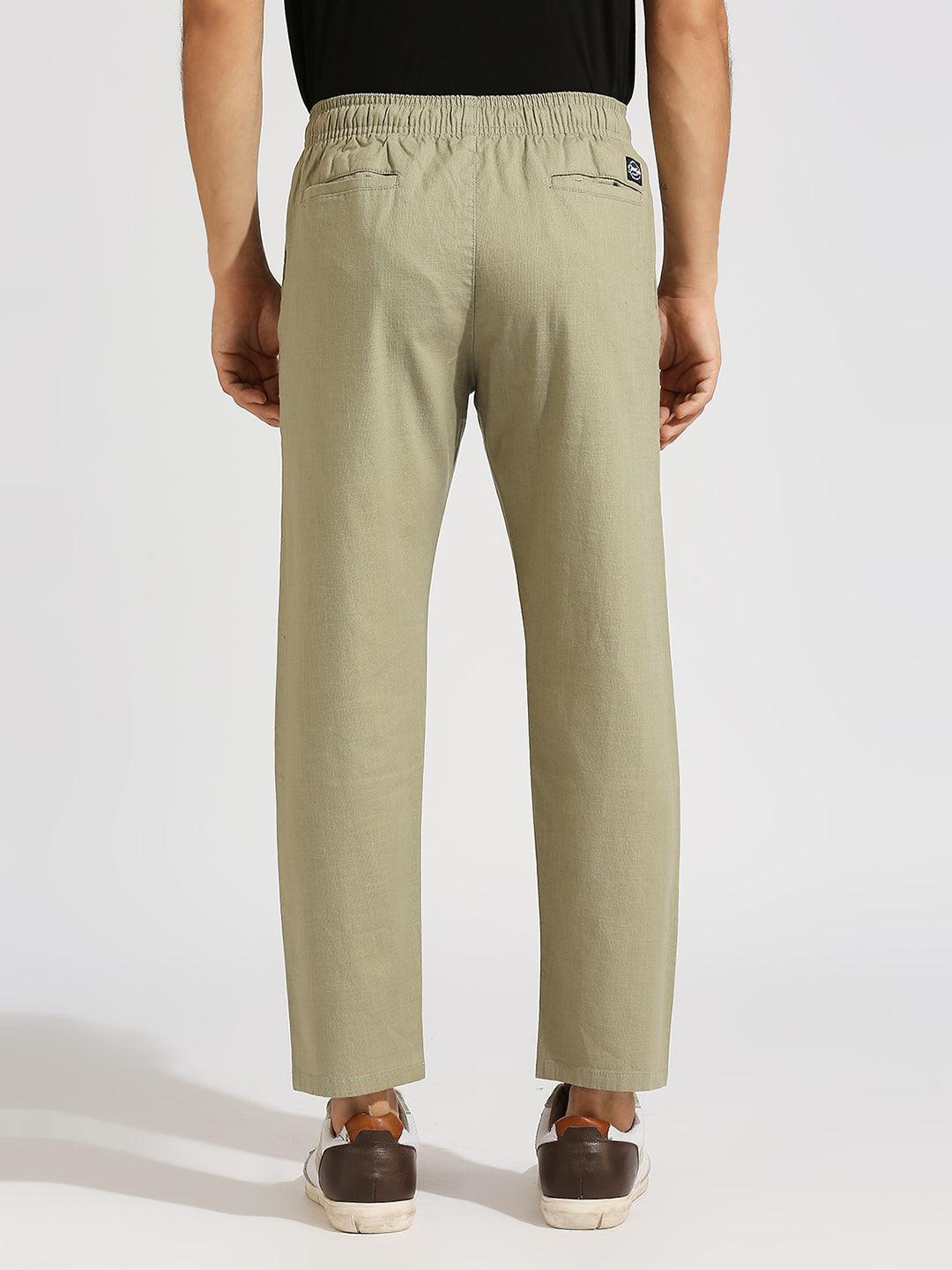Khaki Green Tapered Fit All Day Pants