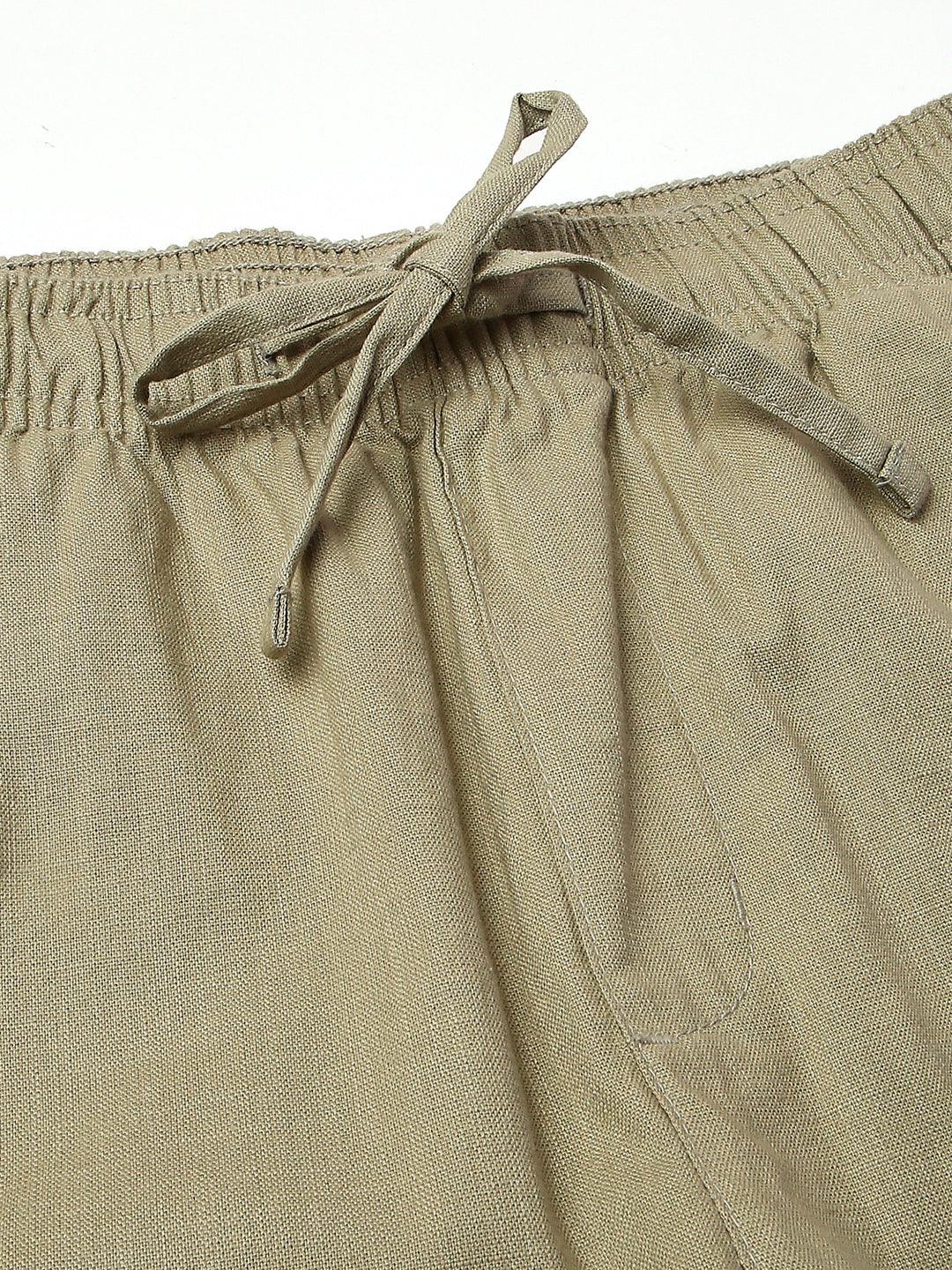Khaki Green Tapered Fit All Day Pants