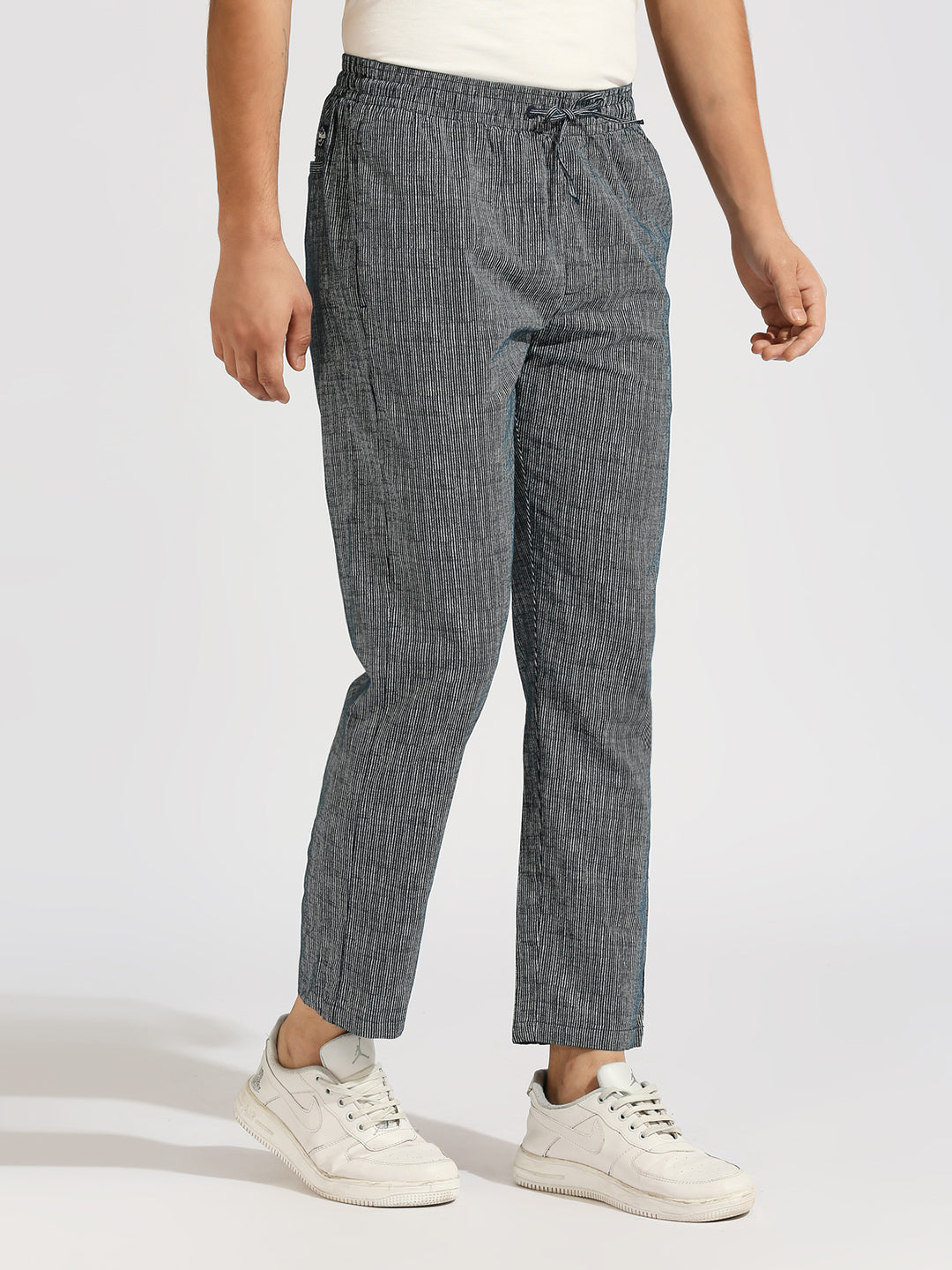 Navy Tapered Narrow Fit trouser pant