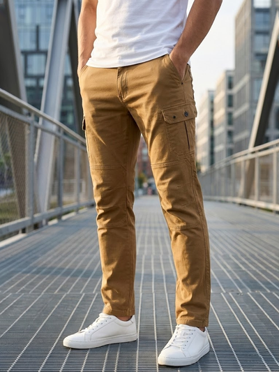 6 Pocket Khaki Cargo Pant