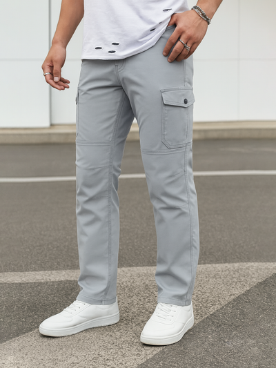 6 Pocket Light Gray Cargo Pant