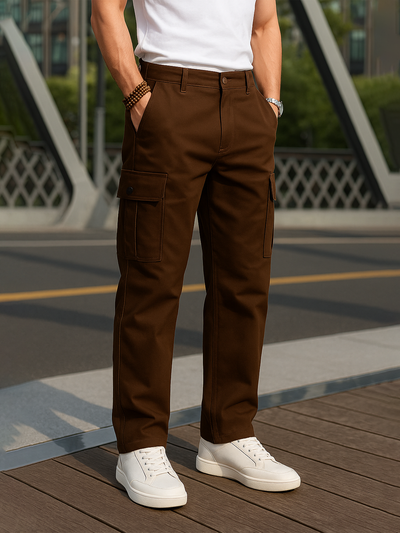 6 Pocket Coffee Cargo Pant