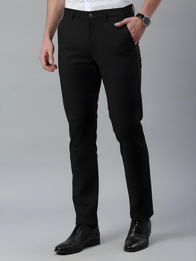 Charcoal Black Narrow Chino Pants