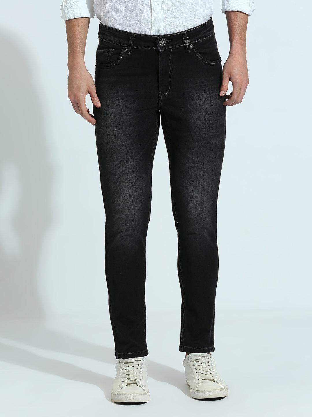 Phantom Black Hype Wash Ankle Fit Jeans
