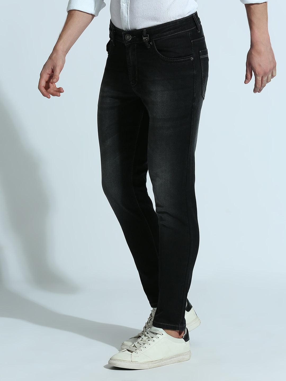 Phantom Black Hype Wash Ankle Fit Jeans