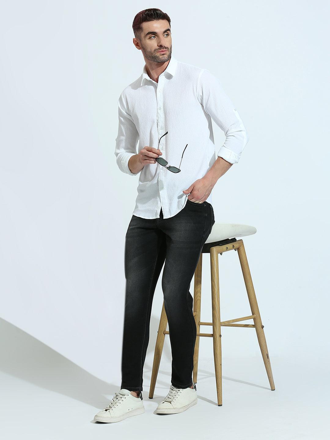 Phantom Black Hype Wash Ankle Fit Jeans