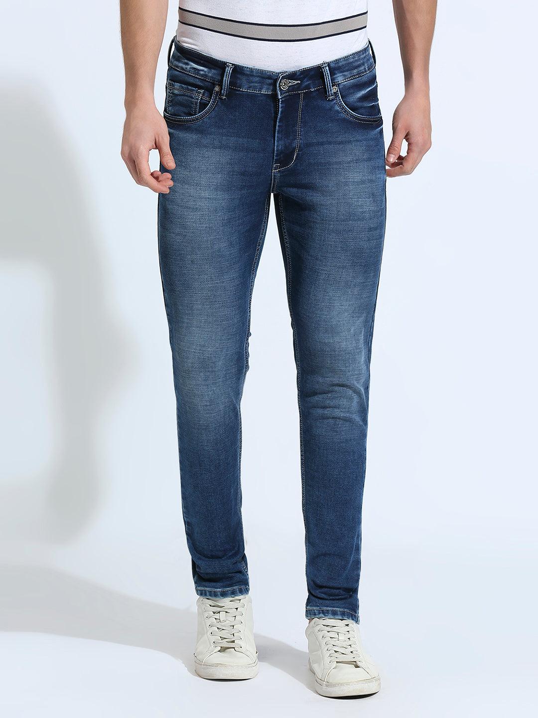 Stealth Blue Cloud Wash Slim Fit Jeans