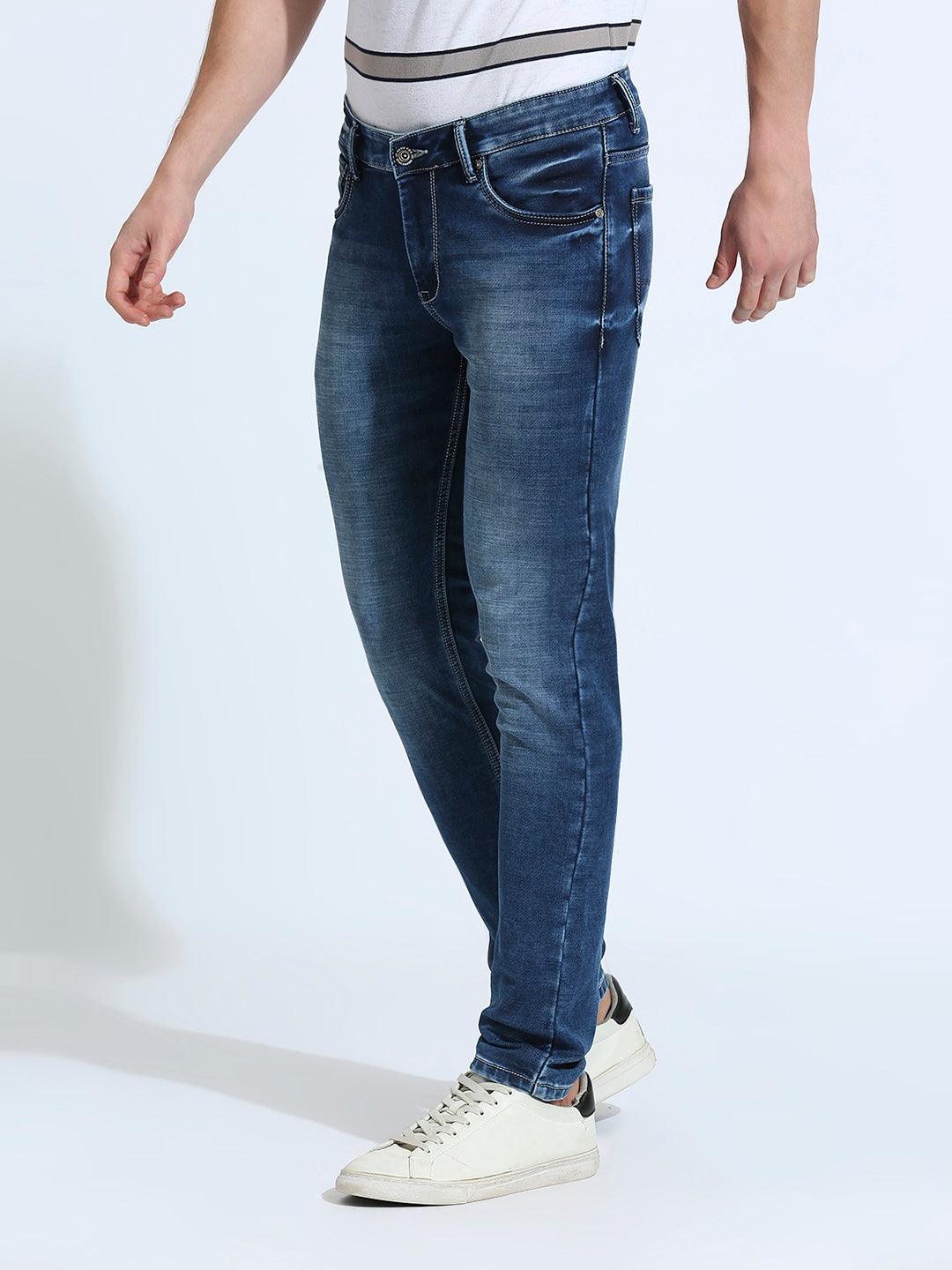Stealth Blue Cloud Wash Slim Fit Jeans