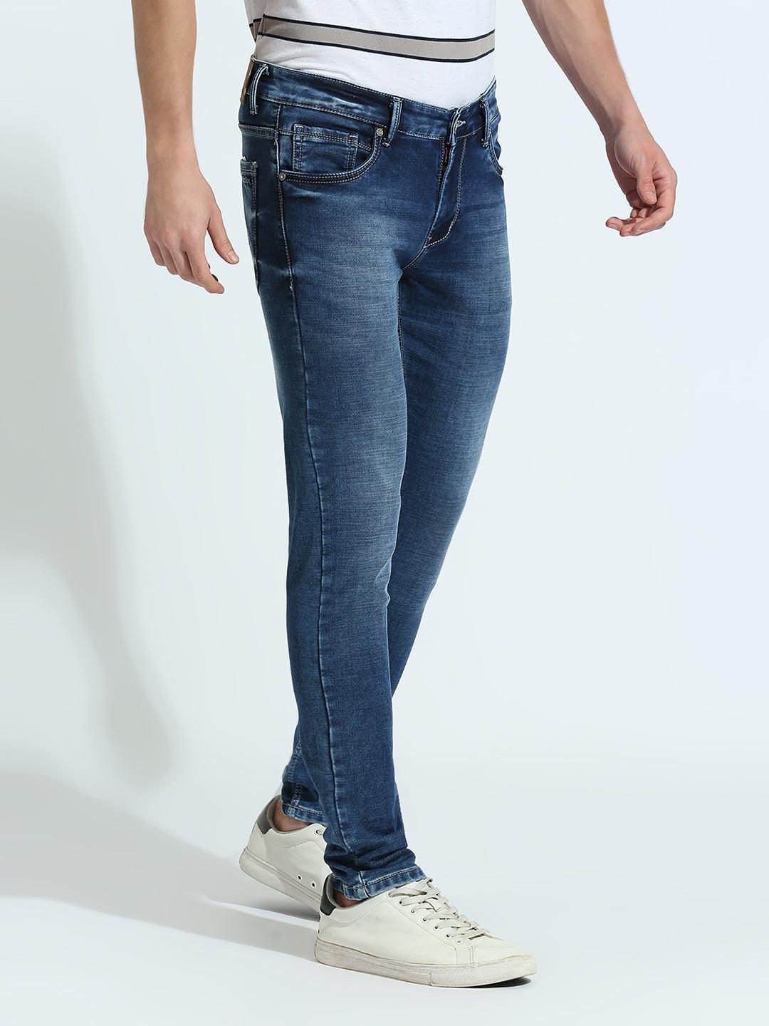 Stealth Blue Cloud Wash Slim Fit Jeans