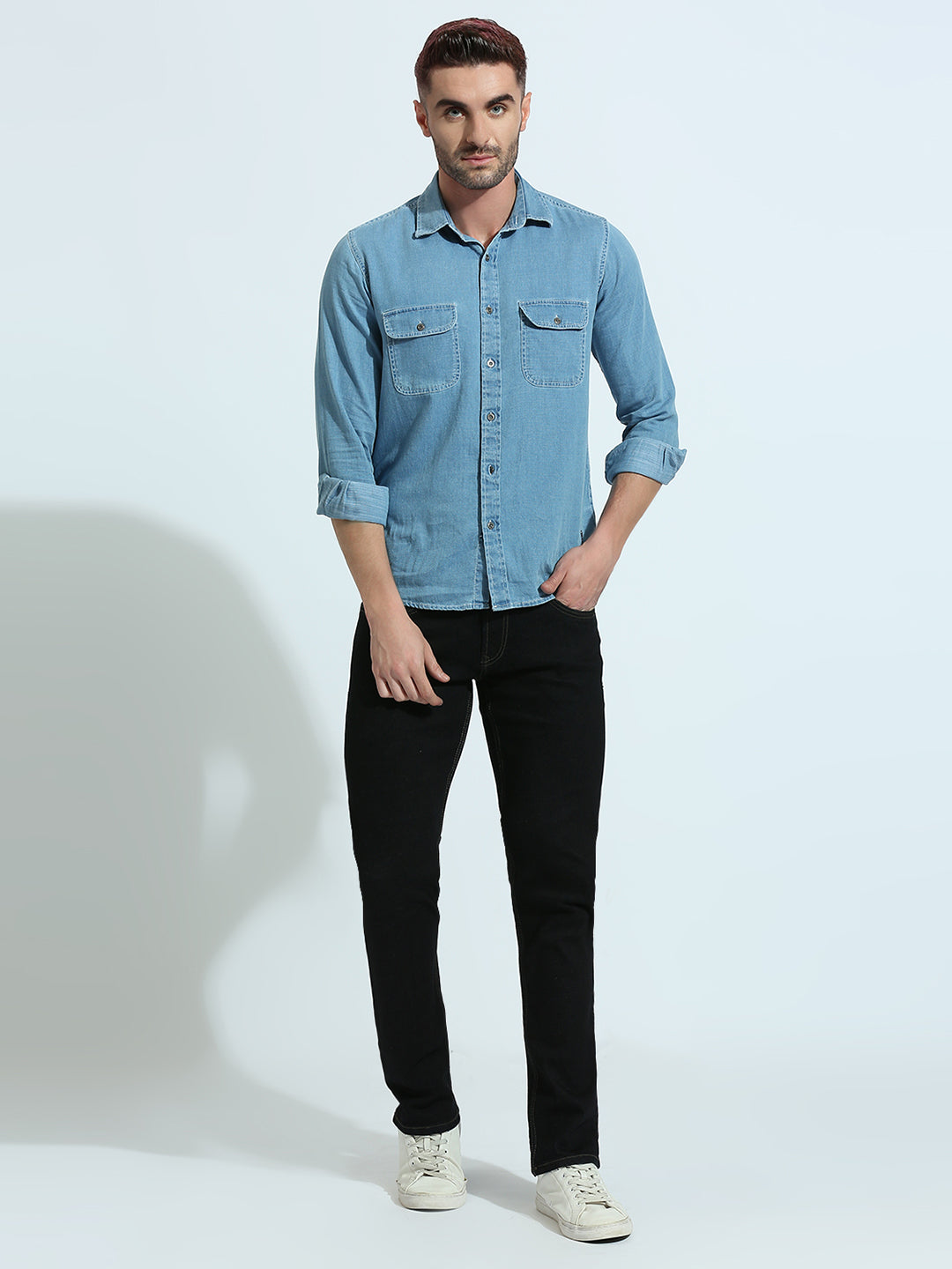 Indigo Raw Straight Fit Jeans