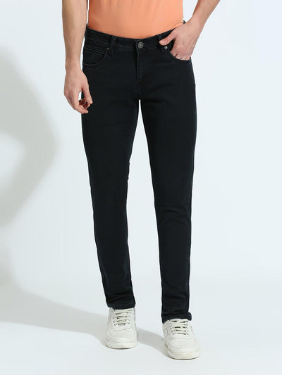 Stretchable Minimal X Midnight Black Slim Fit Jeans