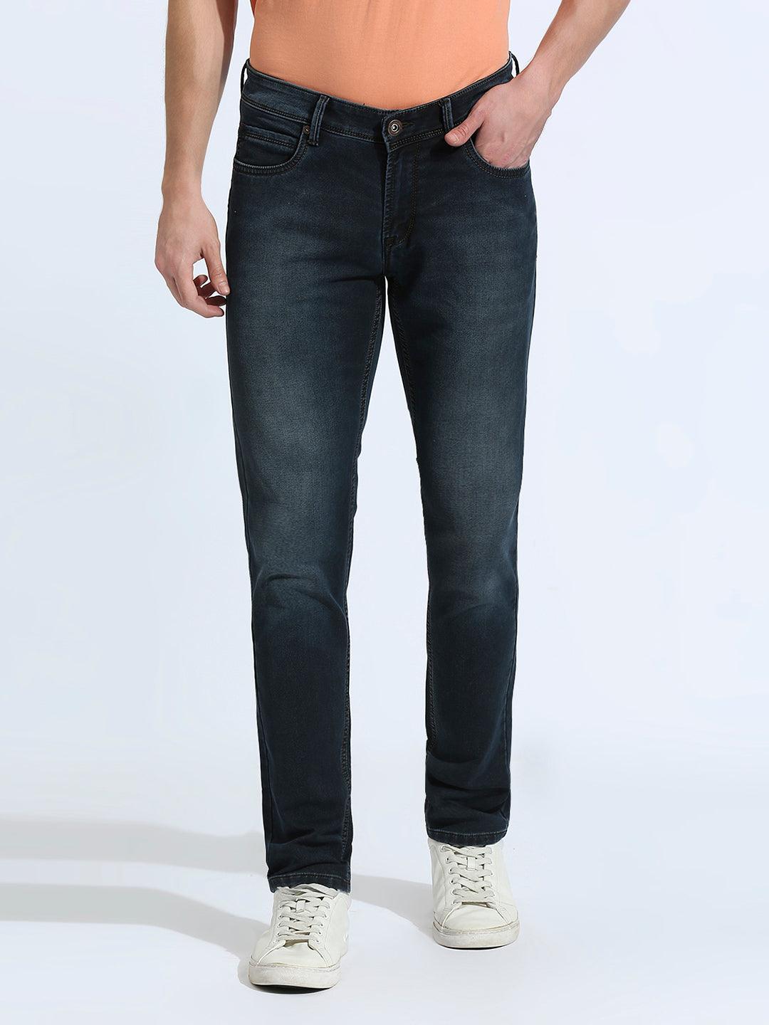 Marine Blue Hype Wash Slim Fit Jeans