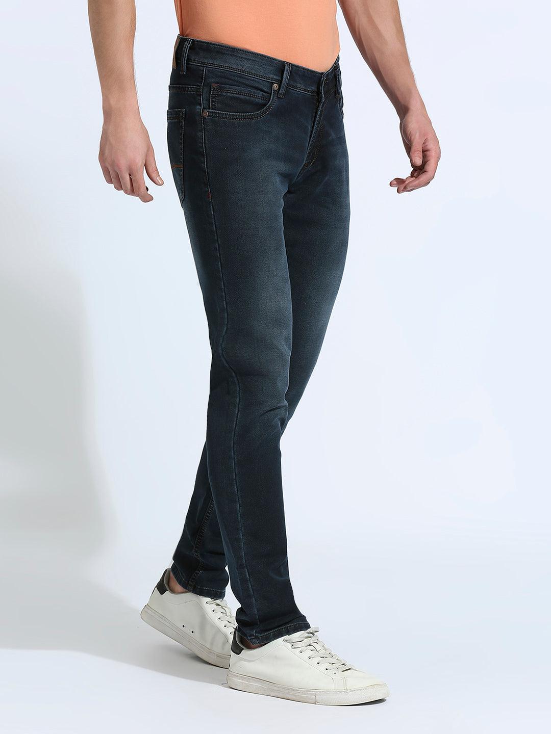 Marine Blue Hype Wash Slim Fit Jeans