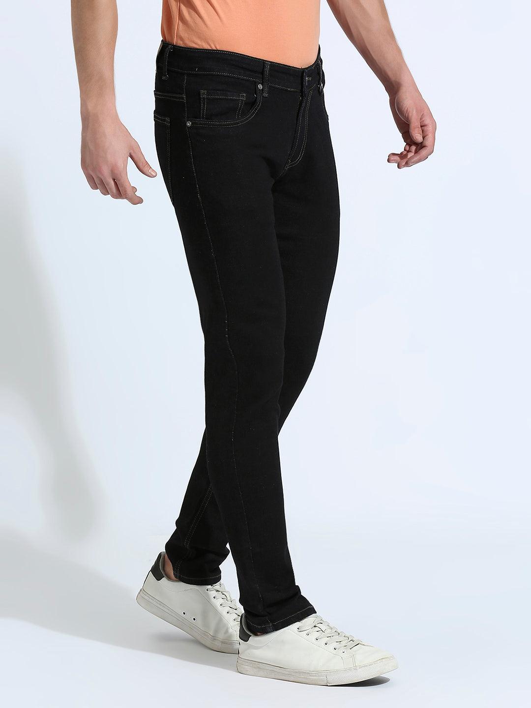 Midnight Black Raw Slim Fit Jeans