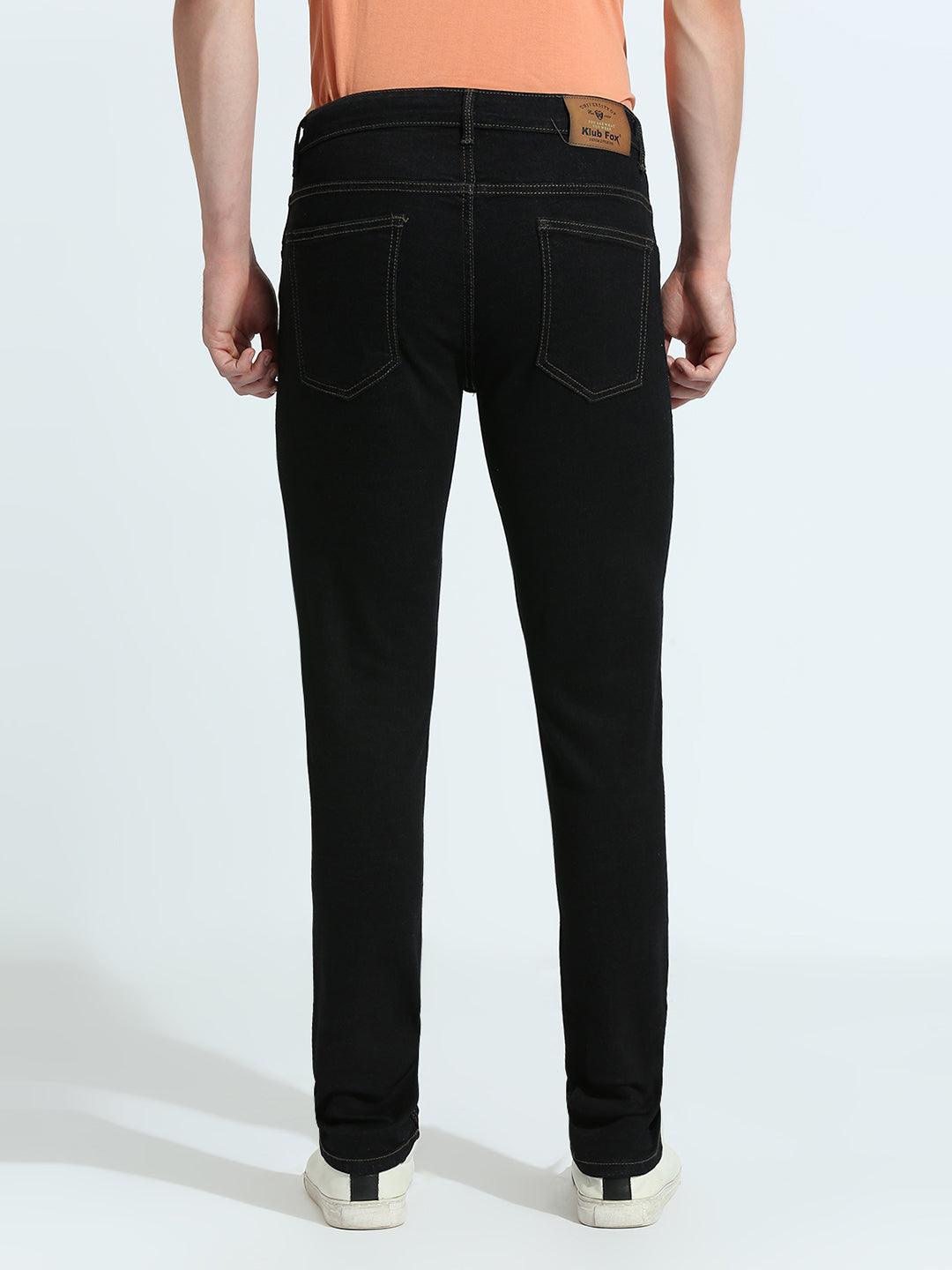 Midnight Black Raw Slim Fit Jeans