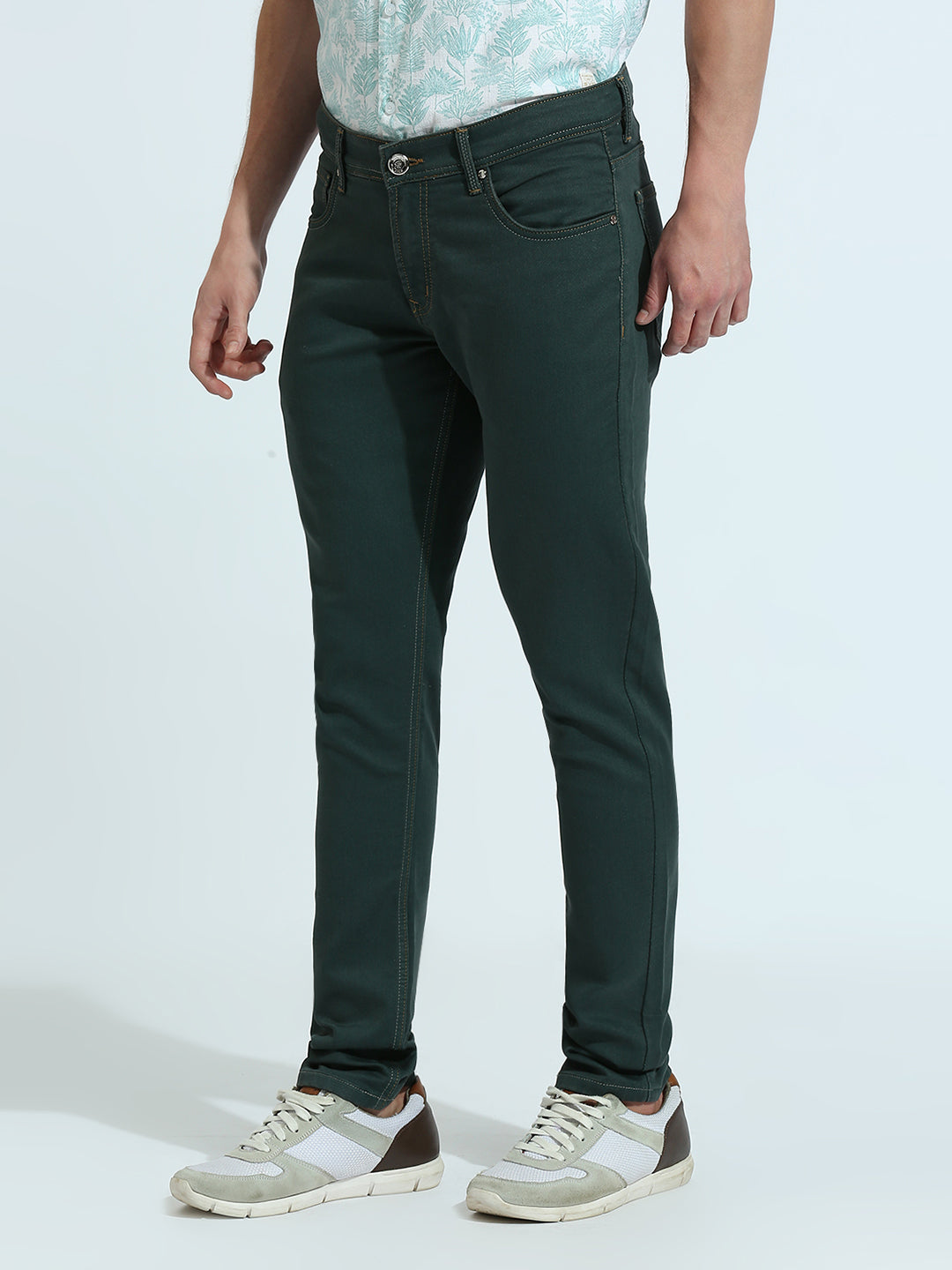 Olive Slim Fit Jeans