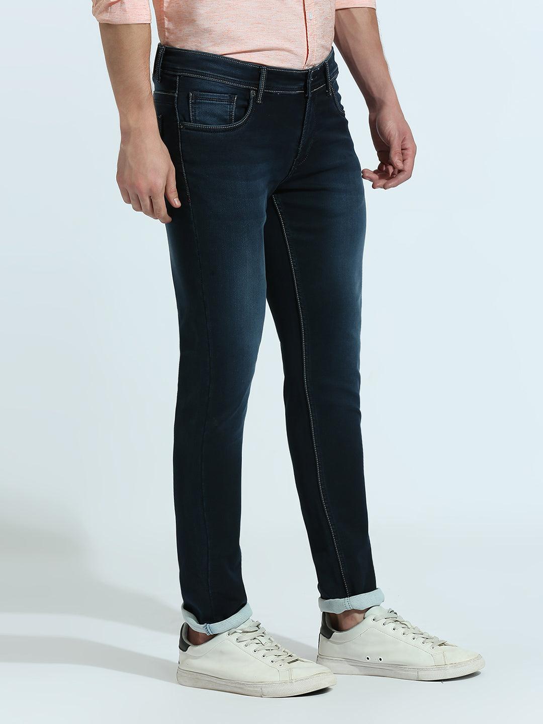 Space Blue Shadow Fade Slim Fit Jeans