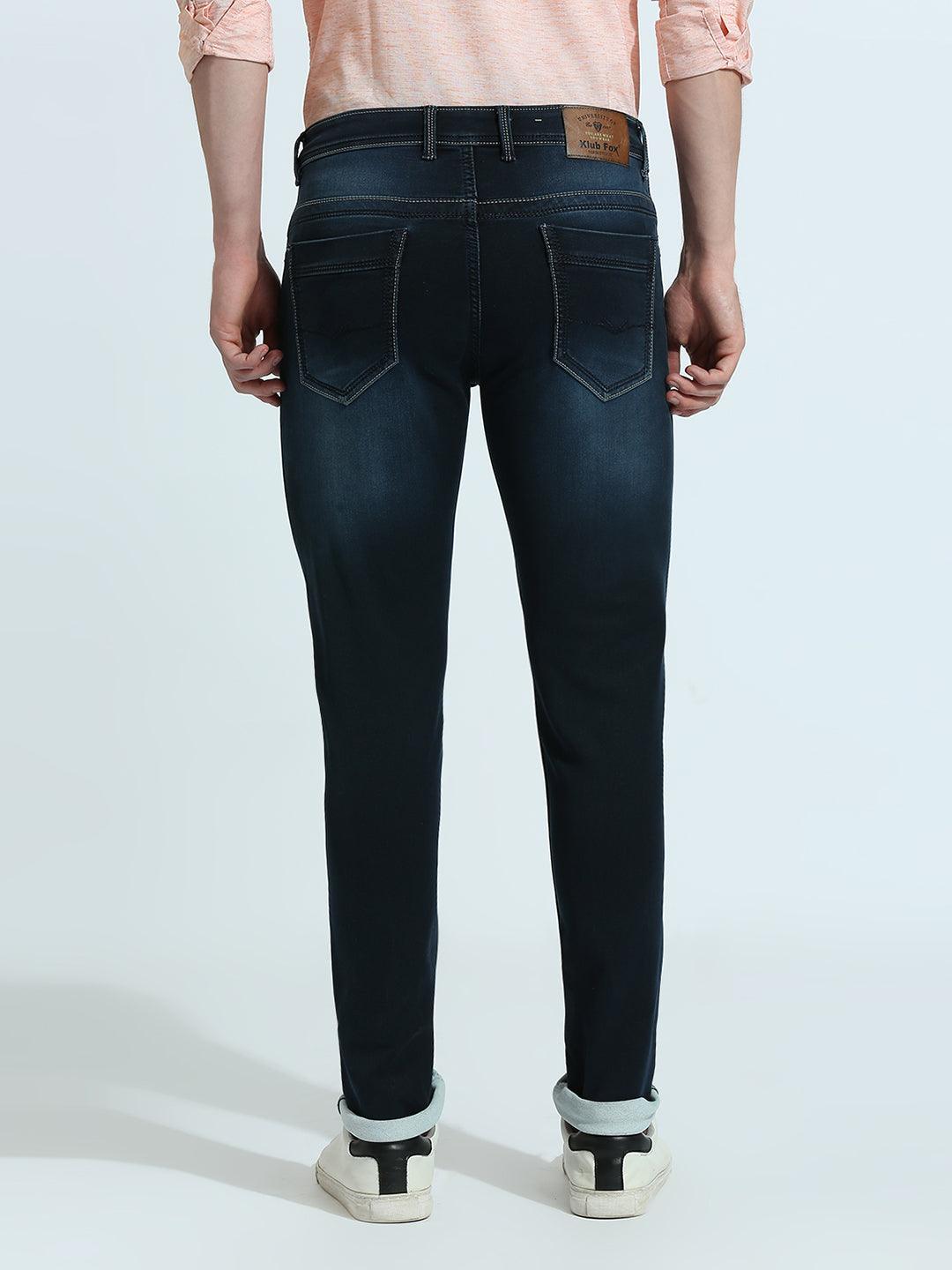 Space Blue Shadow Fade Slim Fit Jeans