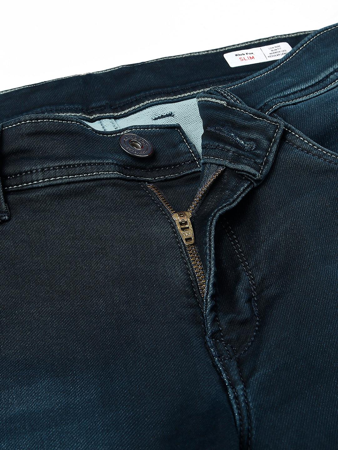 Space Blue Shadow Fade Slim Fit Jeans
