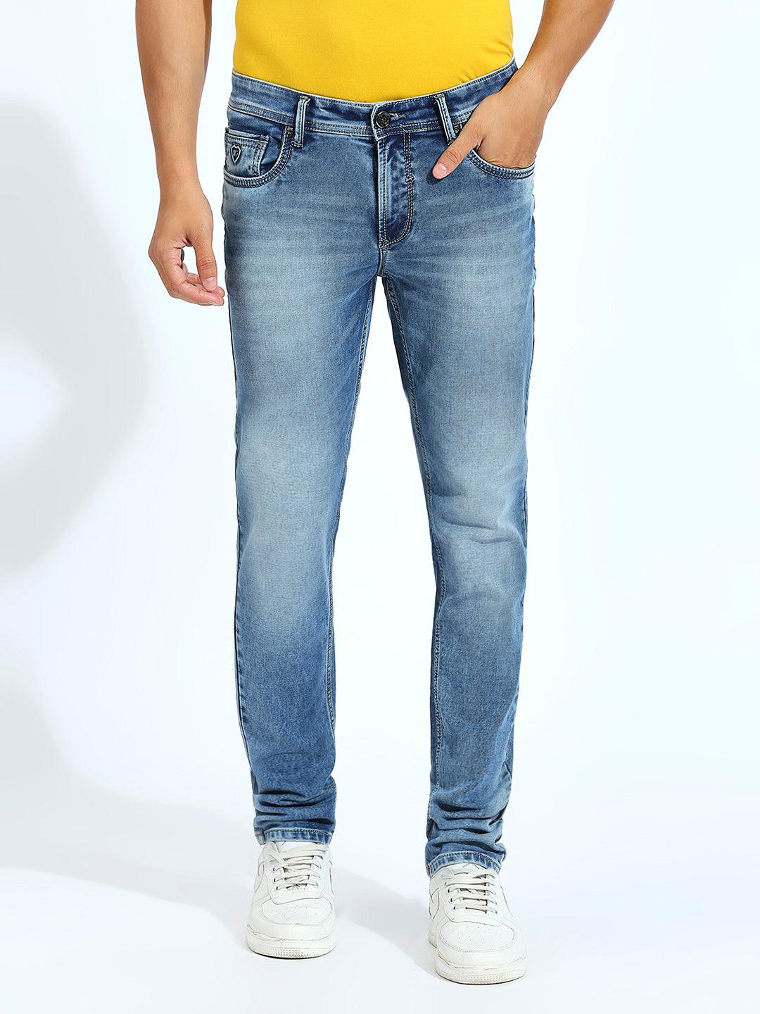 Shaded Blue Slim Fit Jeans
