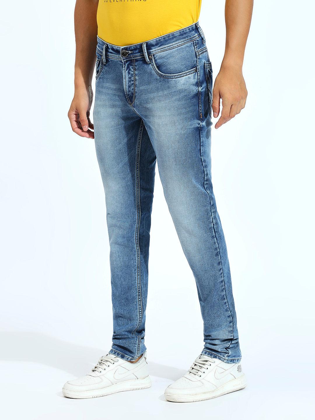 Shaded Blue Slim Fit Jeans