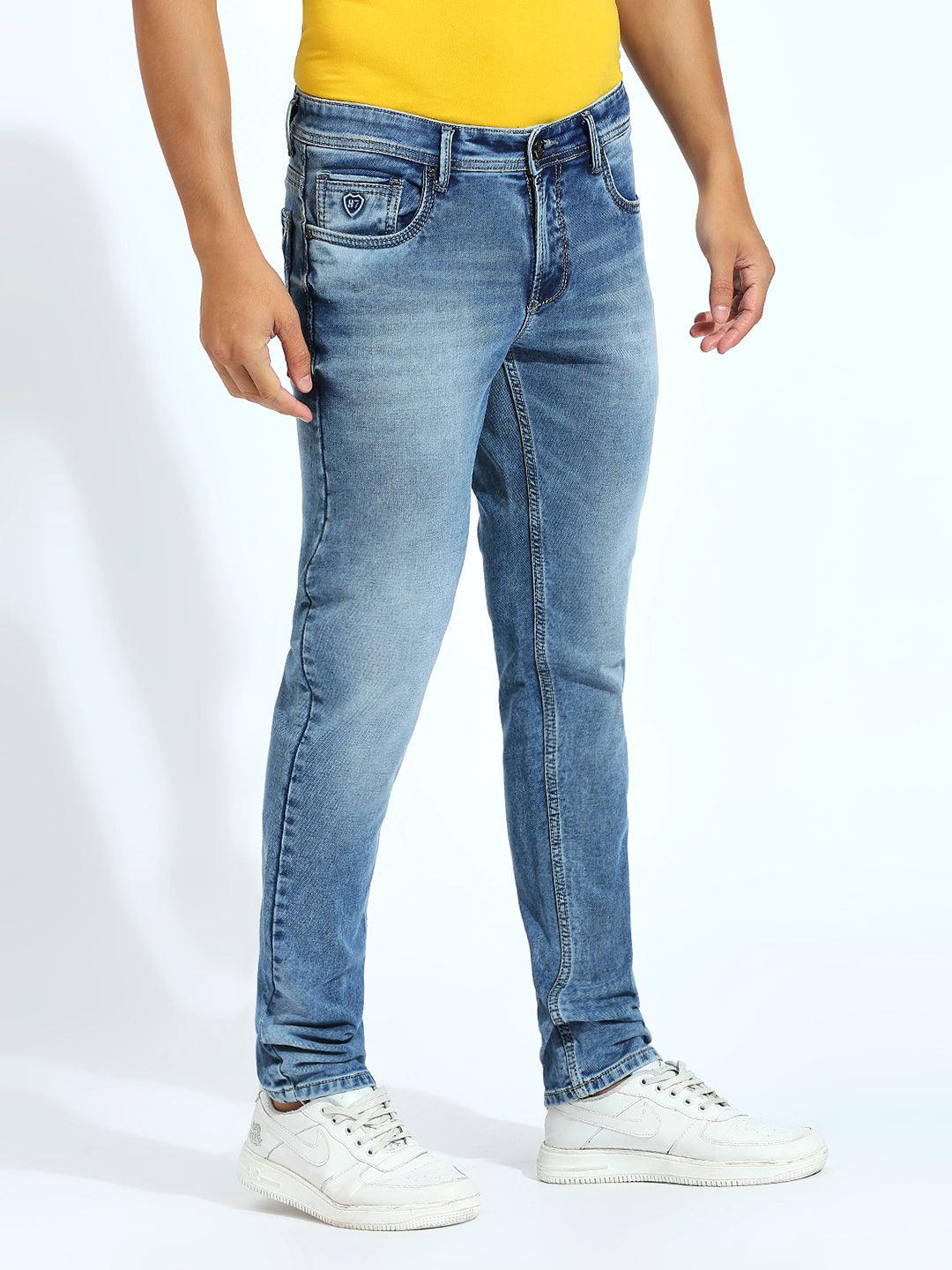 Shaded Blue Slim Fit Jeans