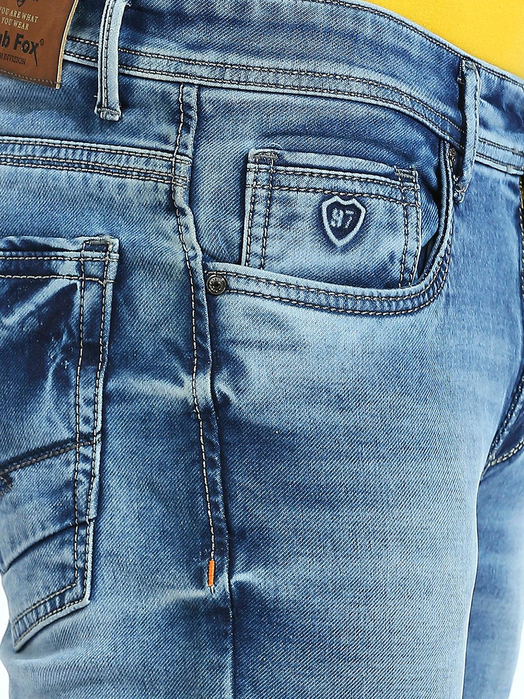 Shaded Blue Slim Fit Jeans