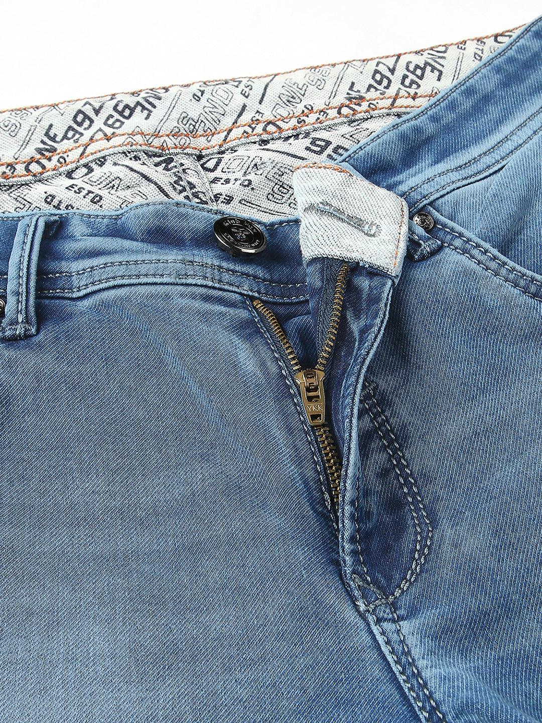 Shaded Blue Slim Fit Jeans