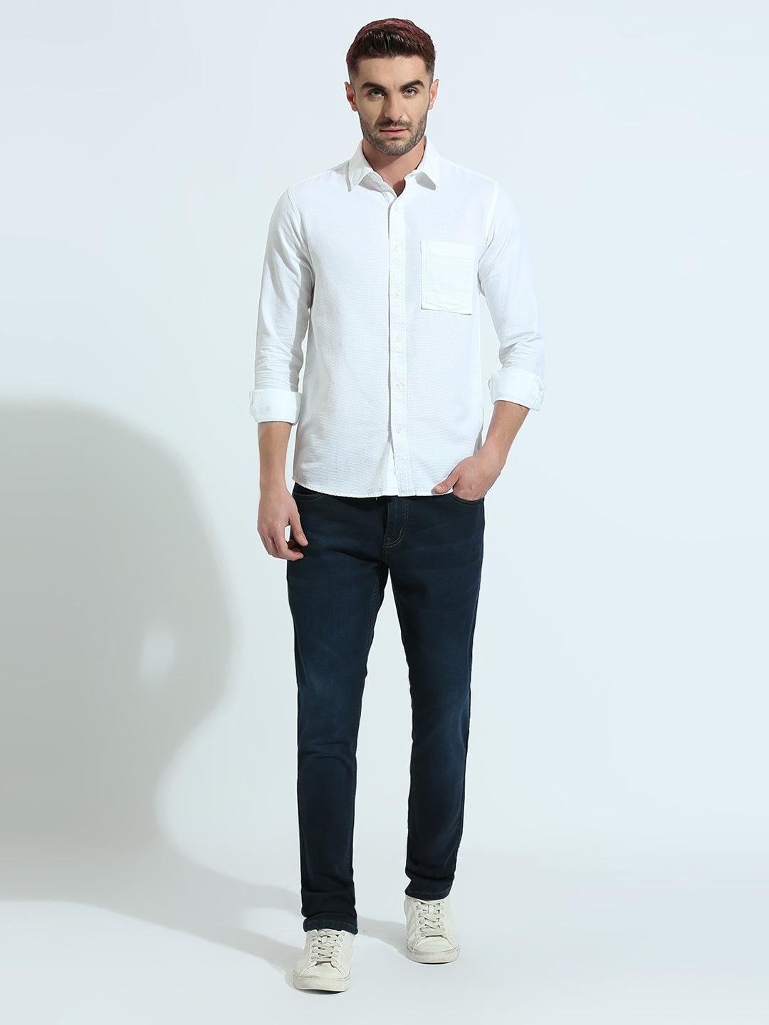 Space Blue Slim Fit Jeans