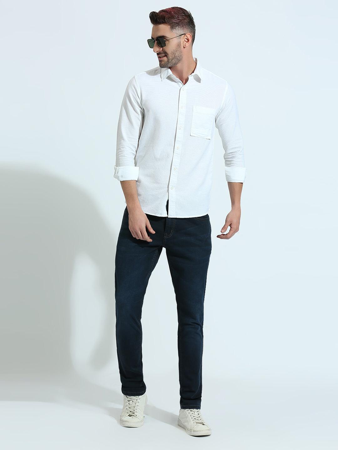 Space Blue Slim Fit Jeans