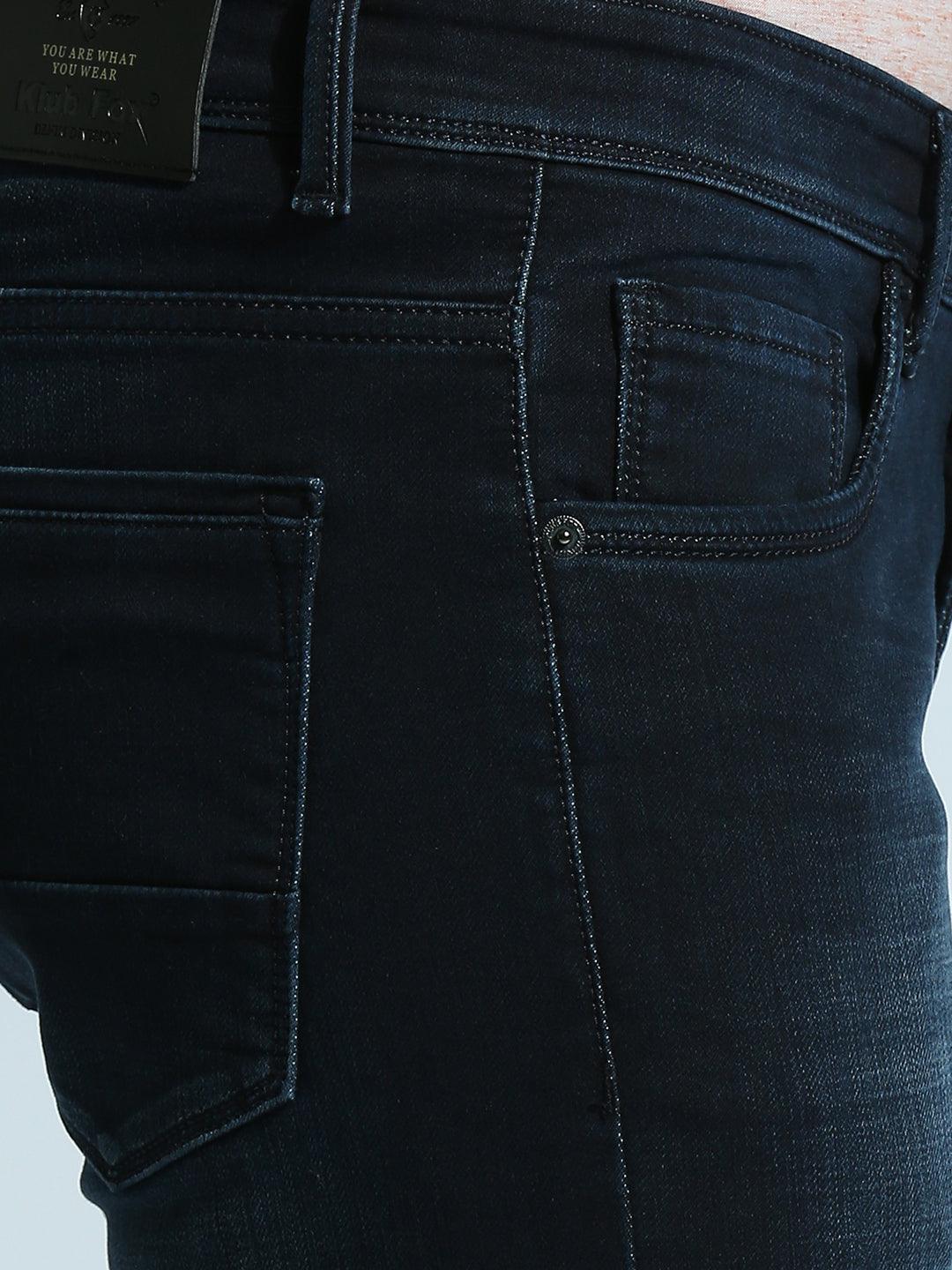 Midnight Blue Shadow Fade Slim Fit Jeans