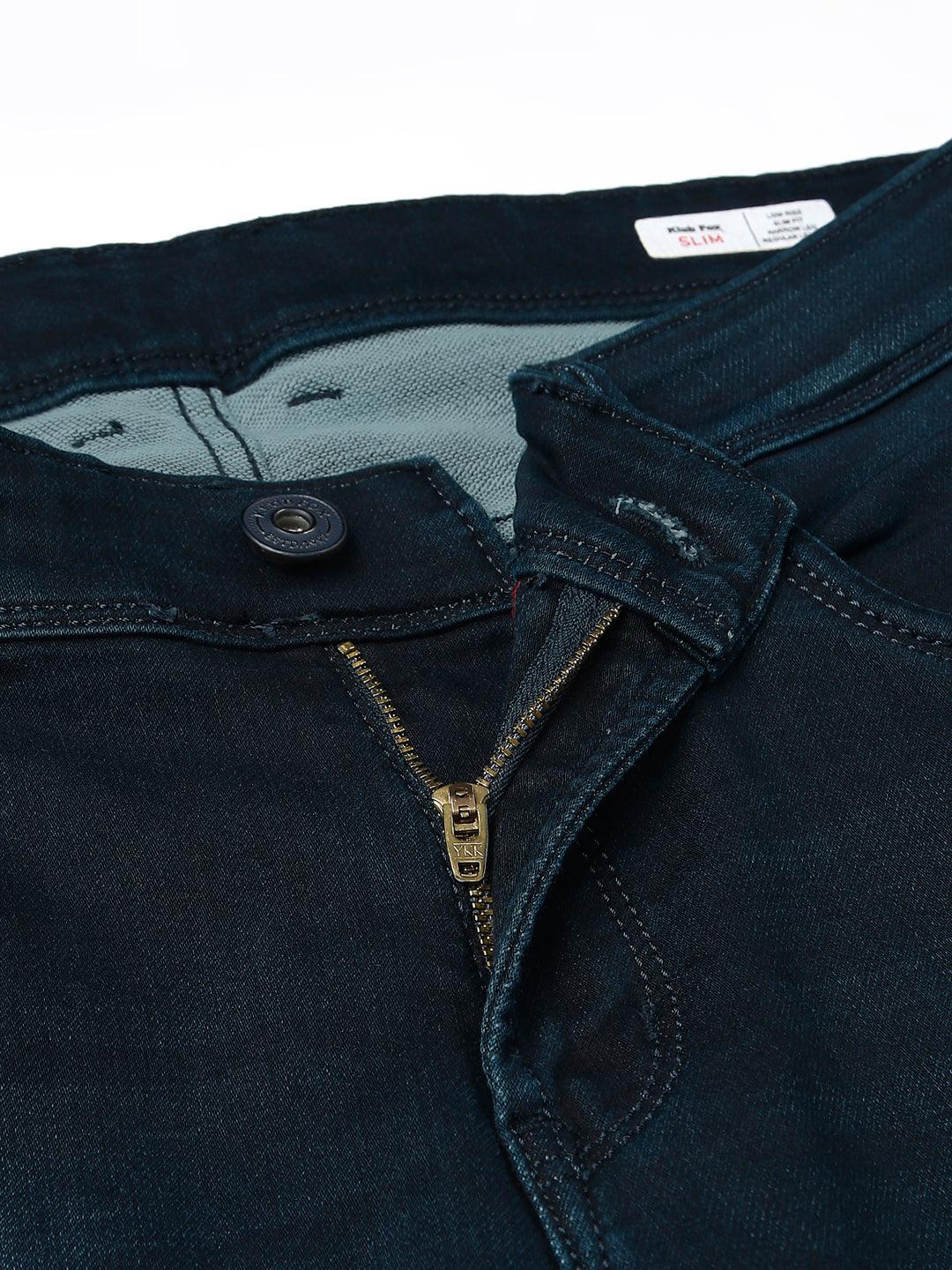 Midnight Blue Shadow Fade Slim Fit Jeans