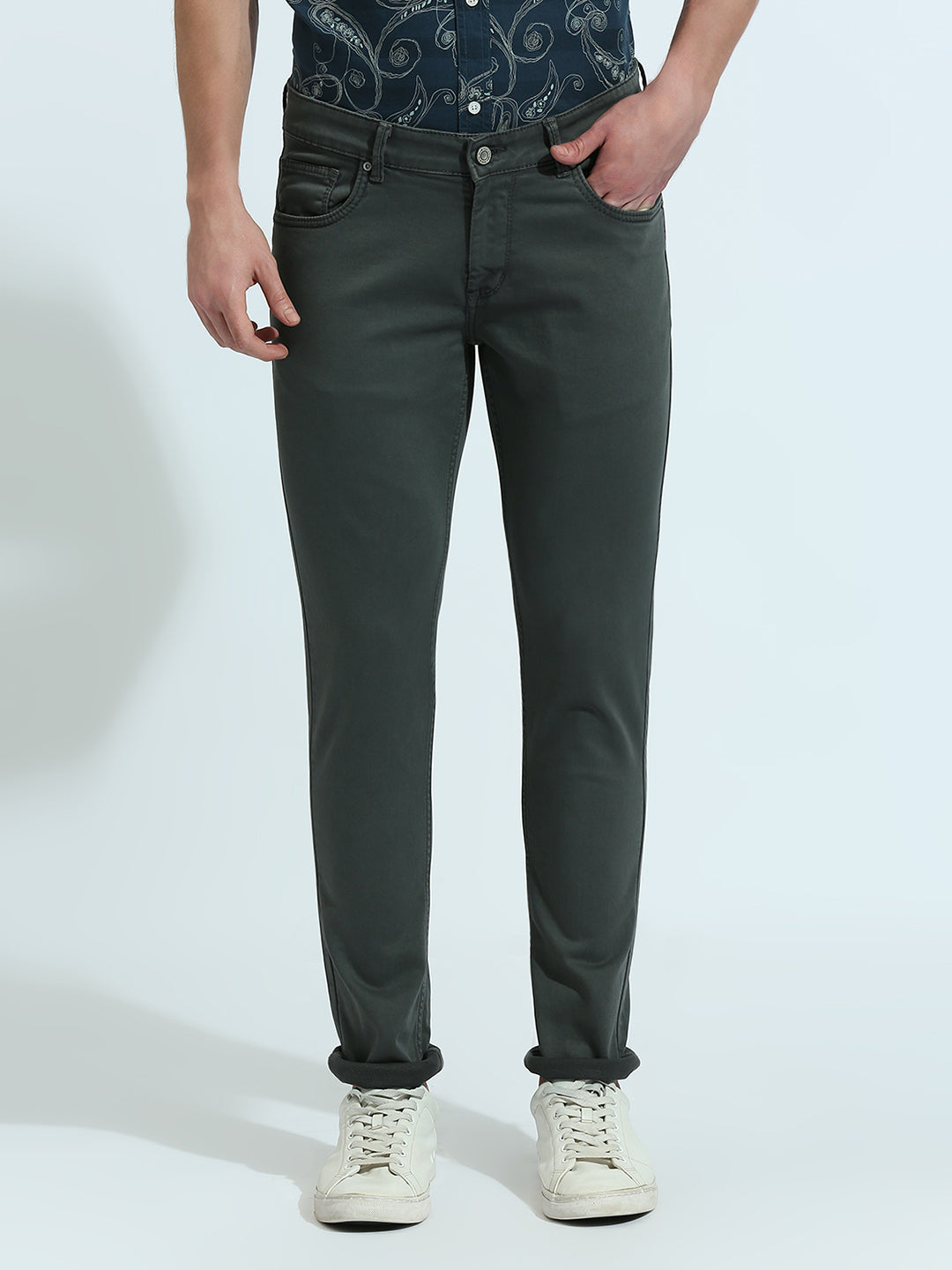 Dark Grey Slim Fit Jeans