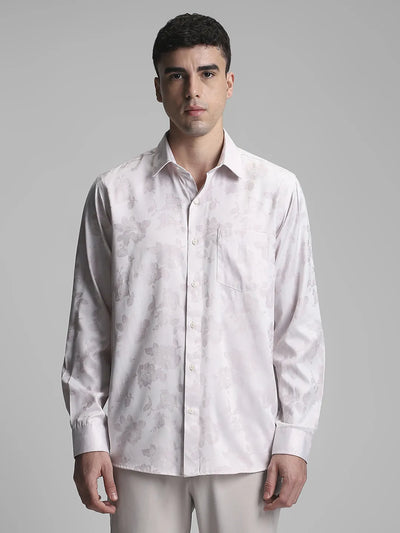 Baby Pink Jaquard Shirt