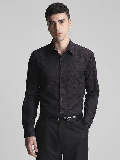 Purple Jaquard Shirt