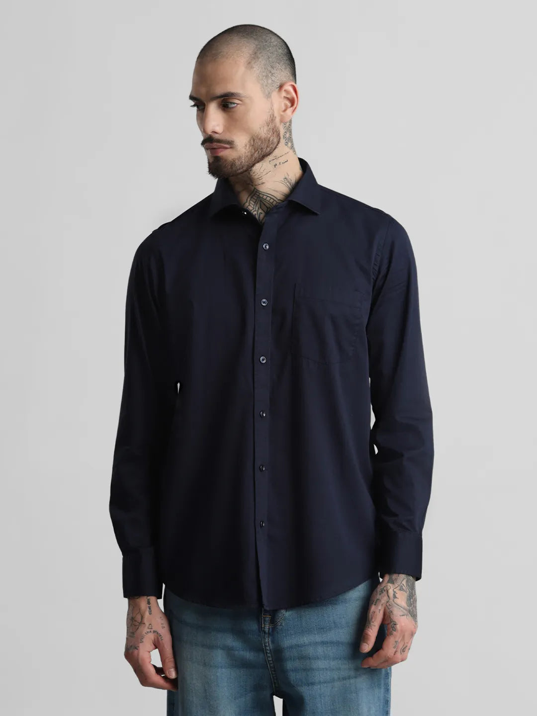 Navy Solid Shirt