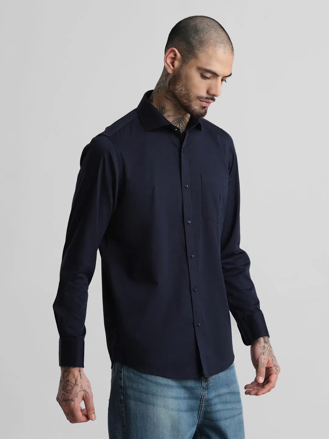 Navy Solid Shirt