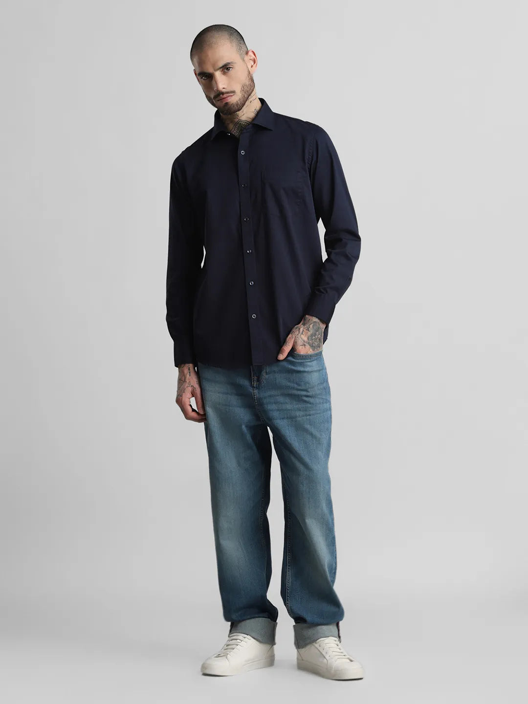 Navy Solid Shirt
