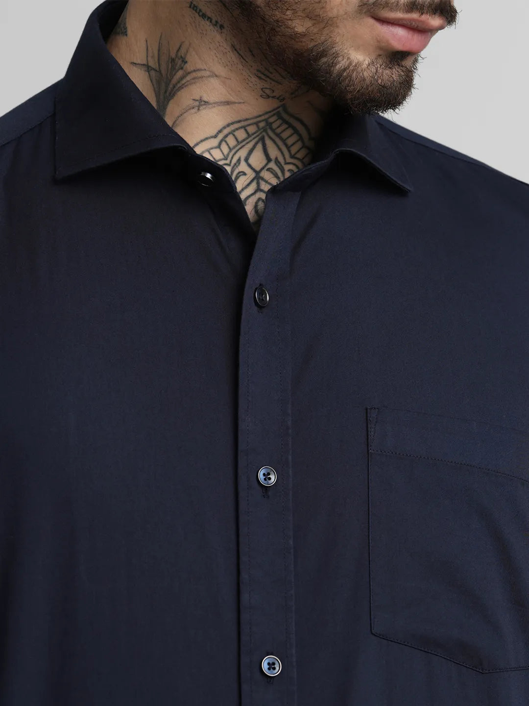 Navy Solid Shirt