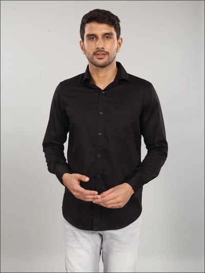 Black Solid Shirt
