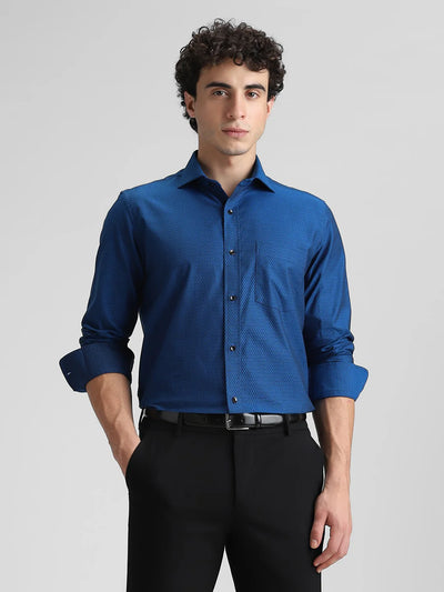 Blue Printed Shirt