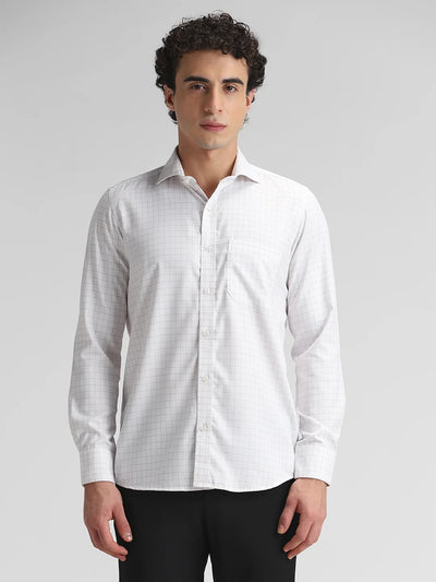 White Checks Shirt