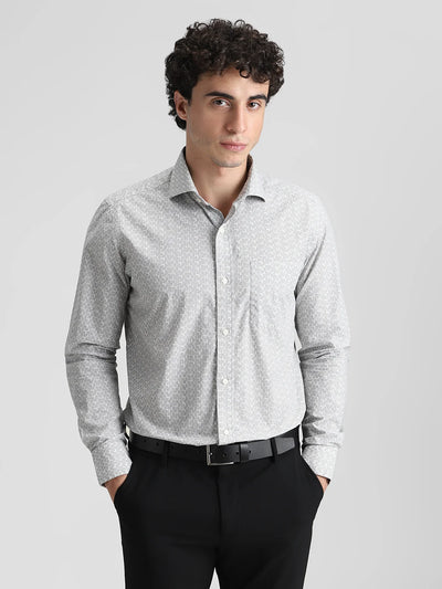 Grey Printed Shirt
