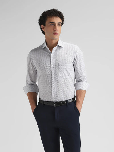 Blue Printed Shirt