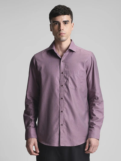 Mauve Dobby Shirt