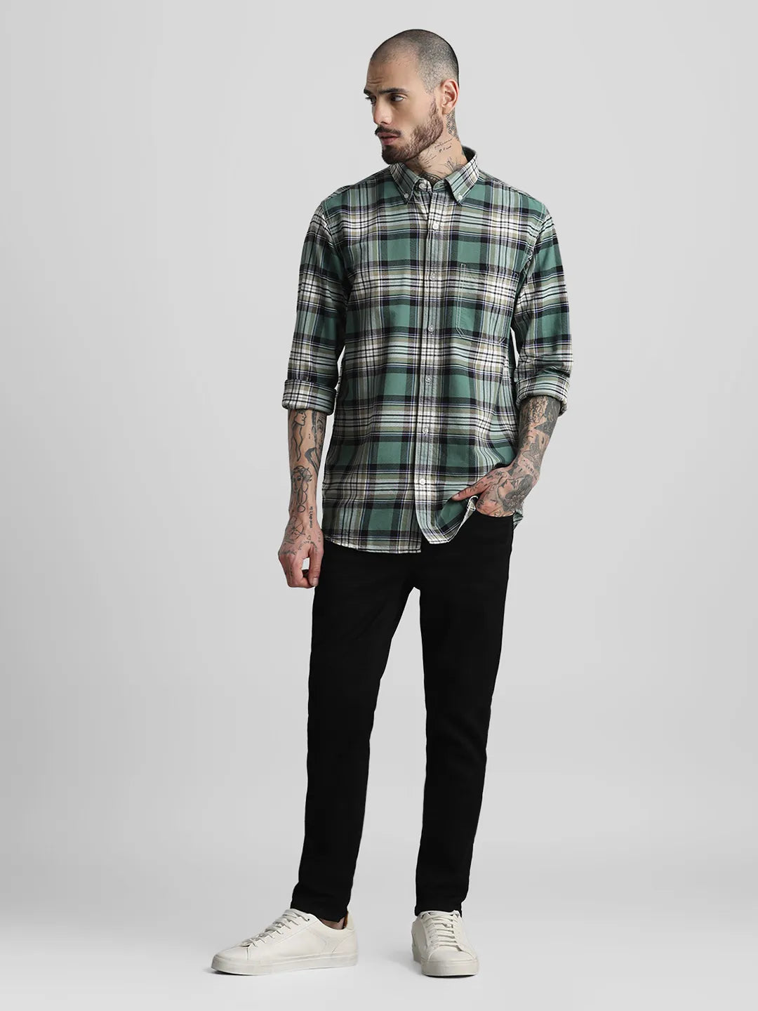 Green Checks Shirt